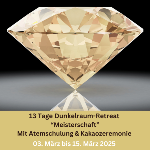 <p>03. bis 15. März 2025<br /> Dunkelraum-Retreat<br /> 13 Tage</p> <p style="color:red; font-weight:bold; font-size:16px;">Trage dich jetzt für die Warteliste ein</p>